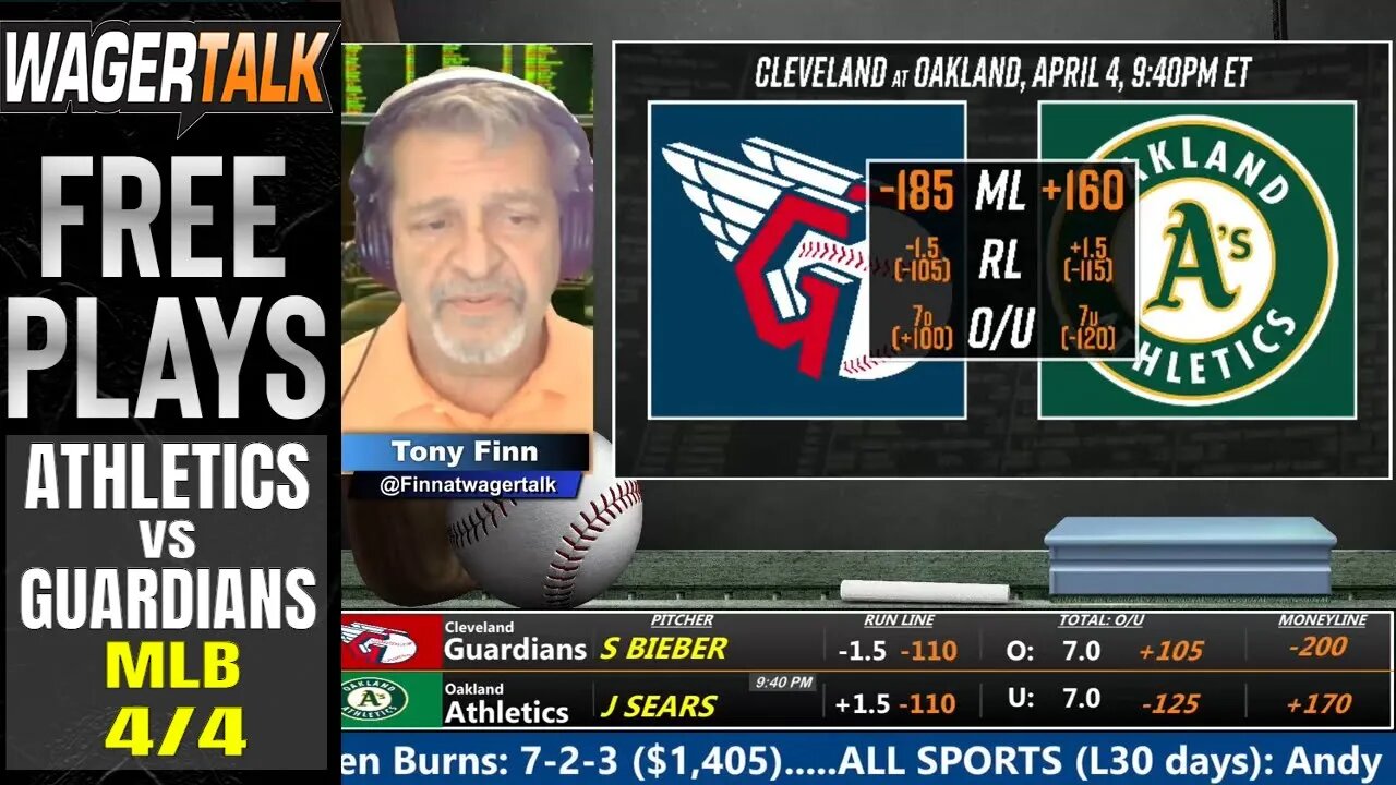 Oakland Athletics vs Cleveland Guardians Prediction, Picks & Odds | MLB Betting Advice | April 4