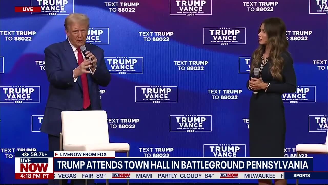 WATCH: Trump attends Pennsylvania town hall