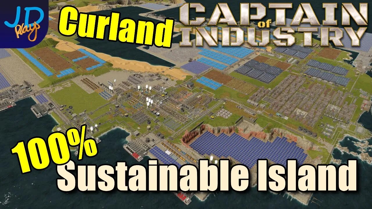 100% Sustainable Curland Island 🚜 Captain of Industry 👷 Zincs Island Tour