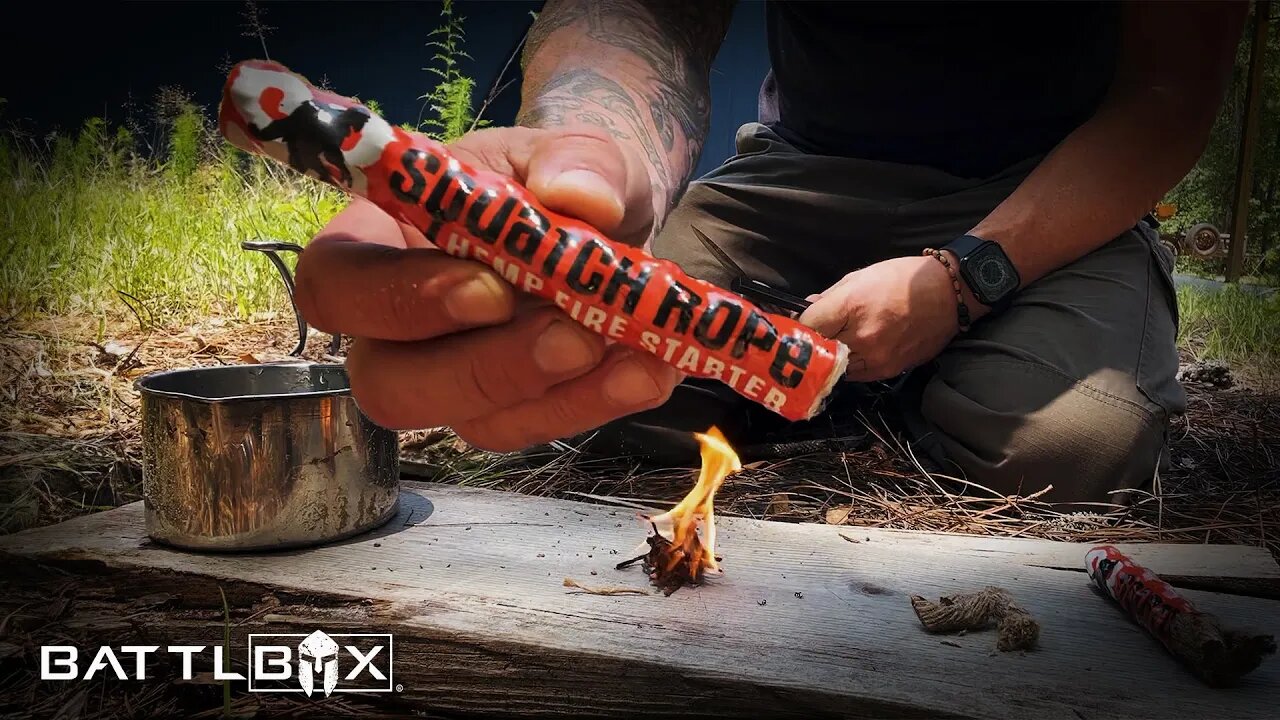 SQUATCH ROPE: The Ultimate Waterproof Fire Starter?