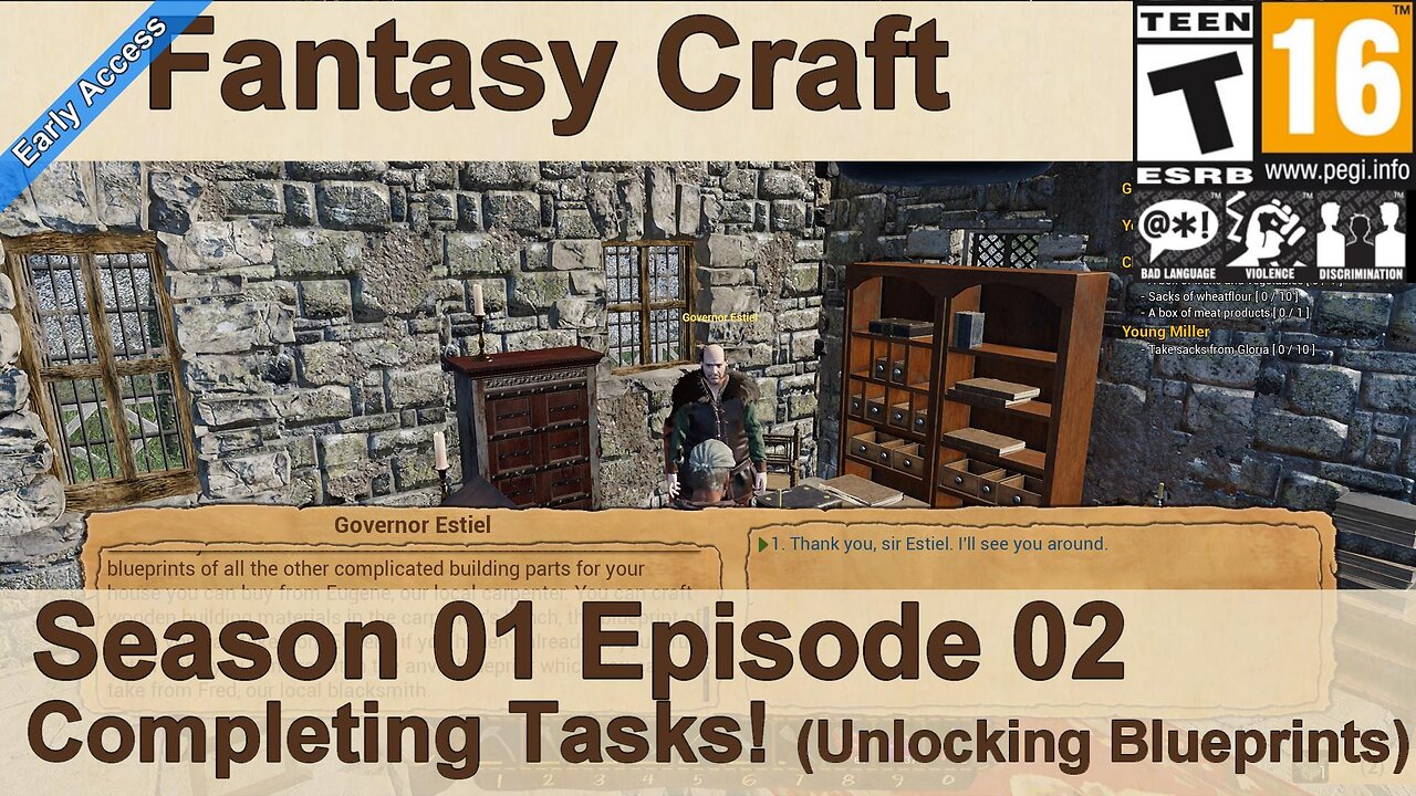 Fantasy Craft EA 2024 (Season 01 Episode 02) Completing Tasks! (Unlocking Blueprints)