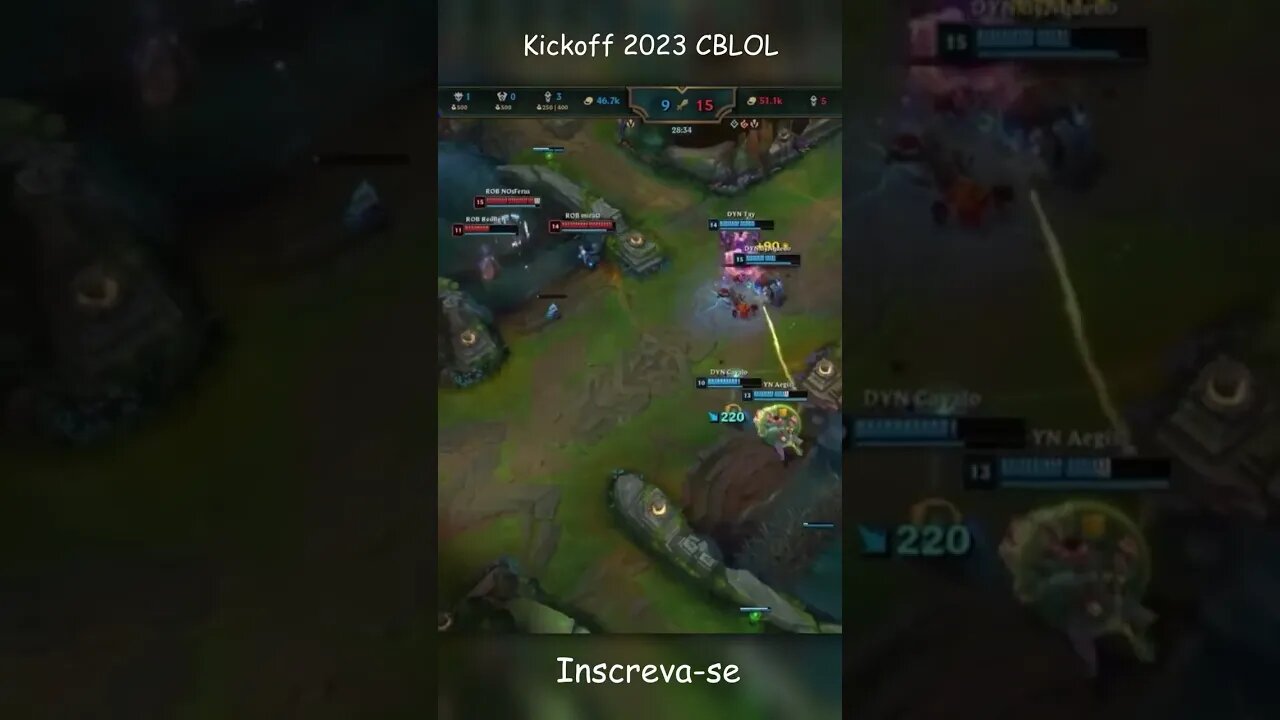 3 Kickoff 2023 CBLOL - 1° Roubo do Barão #shorts #lol #cblol