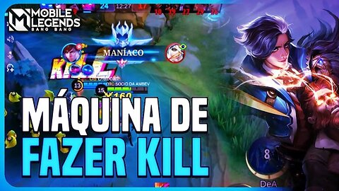 UMA KILL POR MINUTO, ESSE ASSASSINO É ABSURDO!!! | MLBB