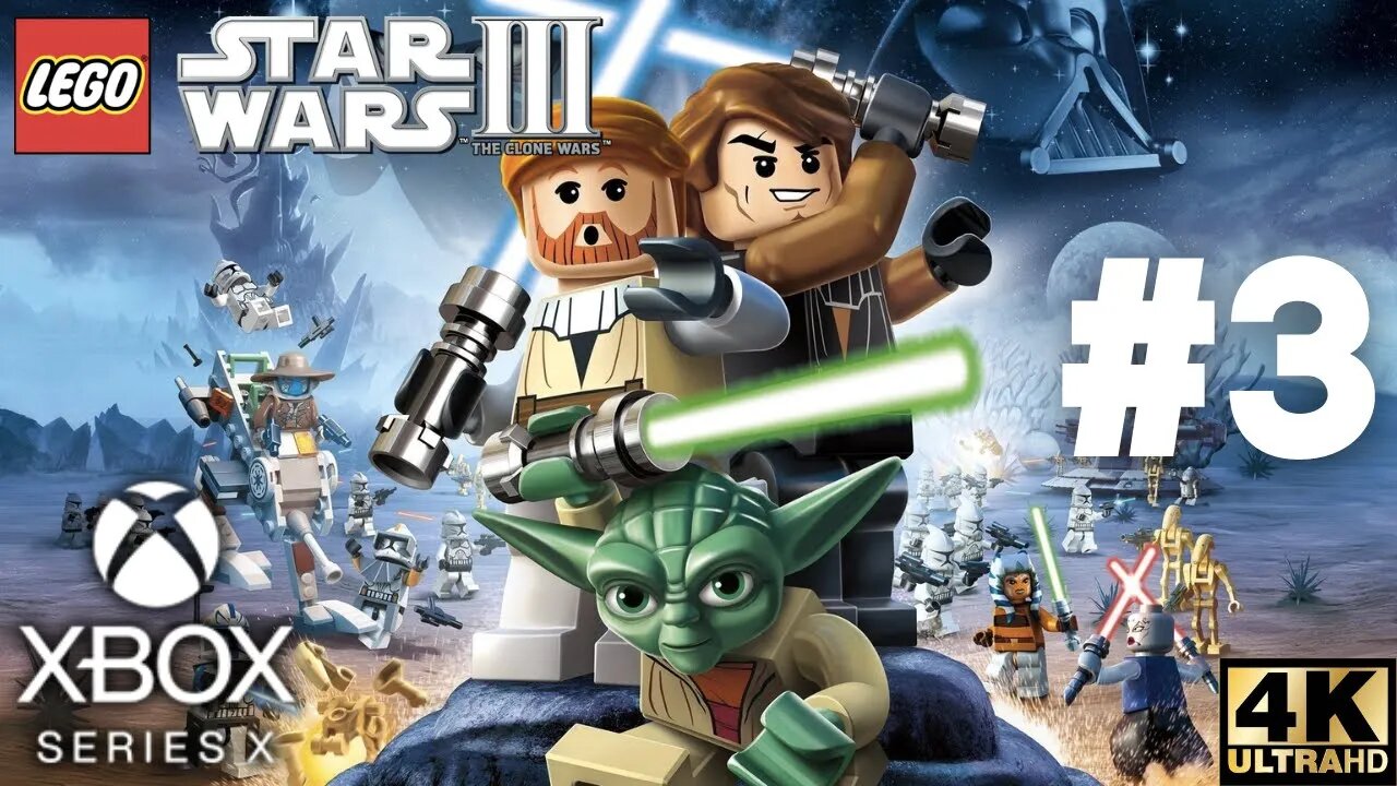 LEGO Star Wars III: The Clone Wars Gameplay Walkthrough Part 3 | Xbox Series X|S, Xbox 360 | 4K