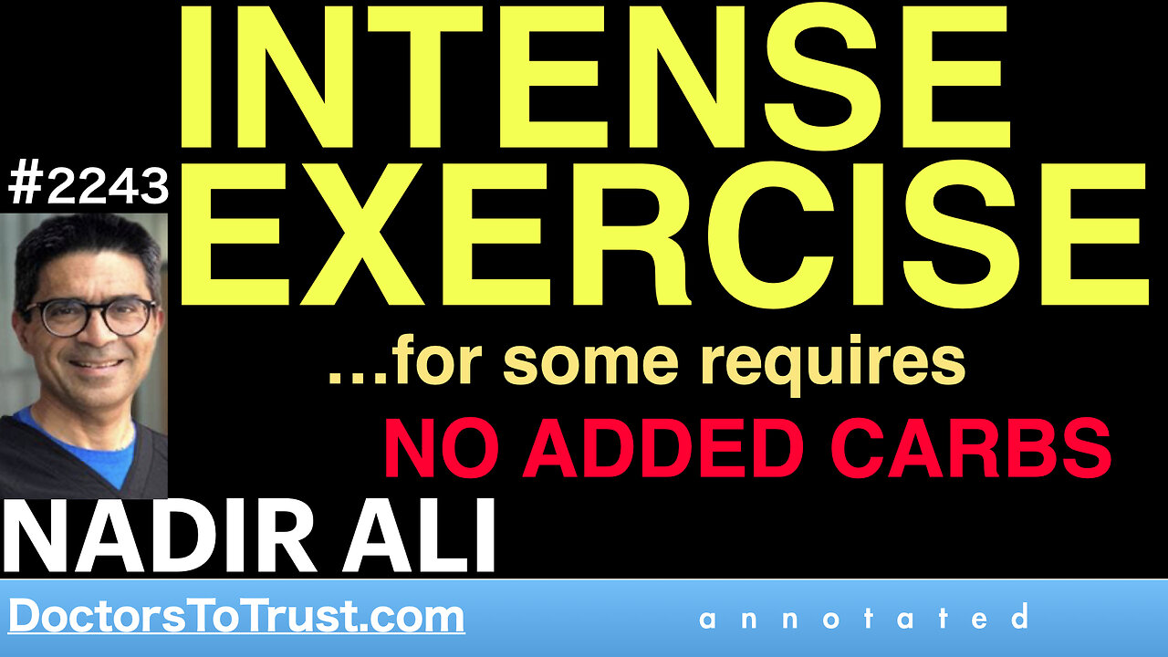 NADIR ALI t1 | INTENSE EXERCISE. …for some requires NO ADDED CARBS