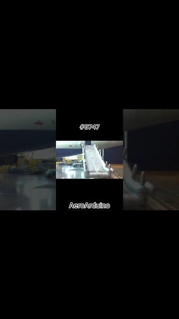 Watch Funny Huge #B747 British Airways Escape Slide Shooting #Aviation #AeroArduino