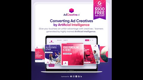 Converting Ad Creatives byArtificial Intelligence | AdCreative.ai