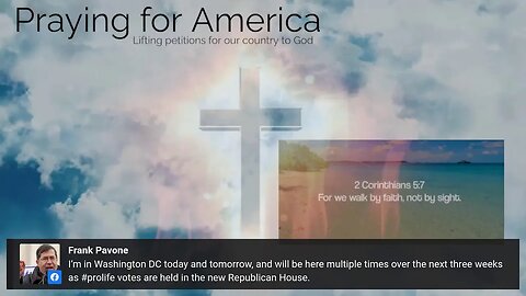 Praying for America. This week we are lifting up our prayers for America and Eachother.