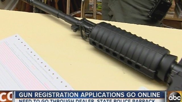 Gun registration applications in Maryland go online