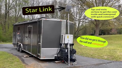 Star Link. How to bring it through the wall and be WATERPROOF!