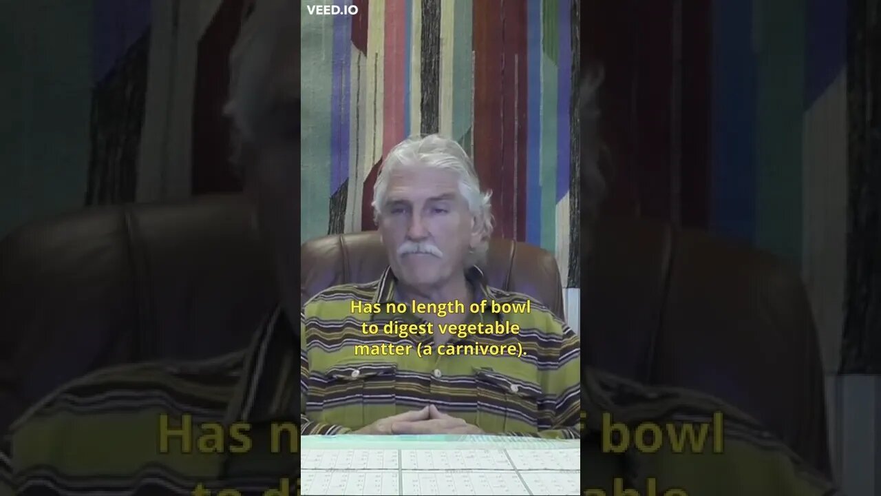 ANATOMY 101 p3 Excluding some herbs (tea/extract) veggies are for herbivores. [Dr Morse] #Short