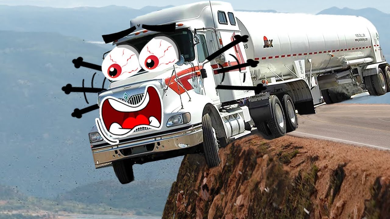 Dangerous Idiots Dump Truck | Truck Crashes| Doodles