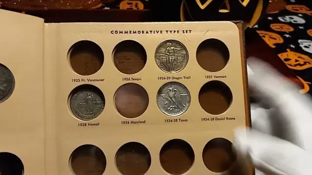 Commemorative type set album. Starting with a few swapped out from my 7070 Type set.