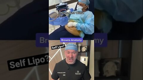 Doctor Performs Self Liposuction?! 😱 #shorts