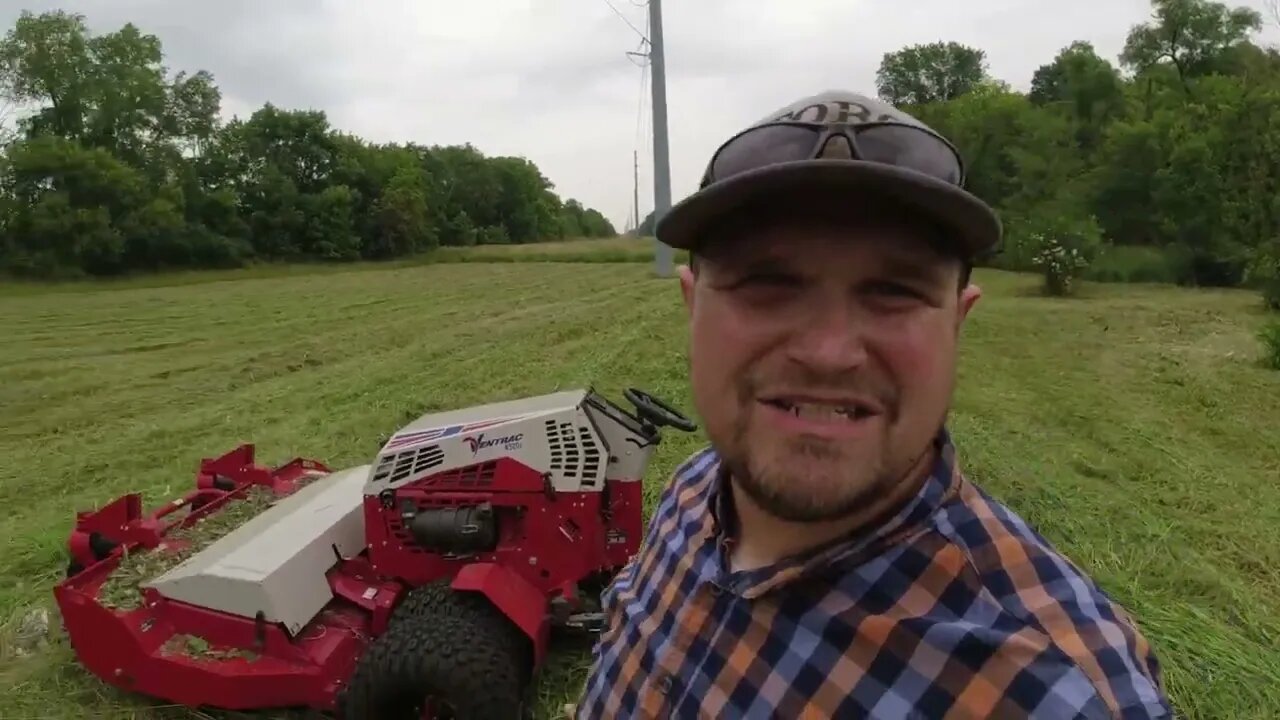 2 Acres of Super Tall Grass Getting Mowed By the Ventrac 4520z