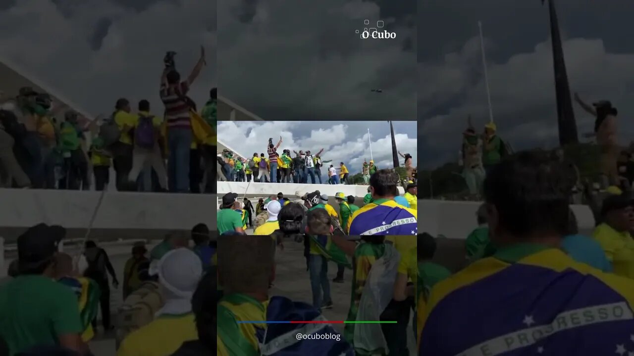 Bolsonaristas agridem a cavalaria