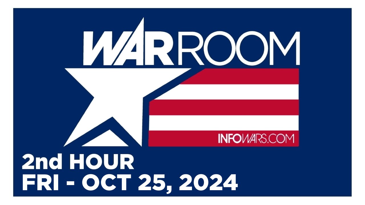 WAR ROOM [2 of 3] Friday 10/25/24 • J6 SET-UP! TARIK JOHNSON FORMER U.S. CAPITOL POLICE • Infowars