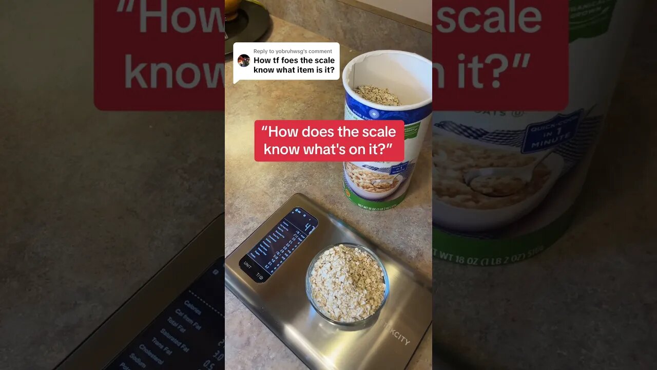 How does the scale know what's on it? #macros #food #fitnessjunkie #gym
