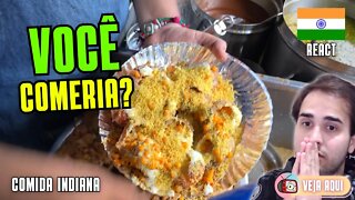 Esse "PANI PURI" INDIANO é MUITO POPULAR! Reagindo a COMIDAS DE RUA INDIANAS | Veja Aqui Reacts