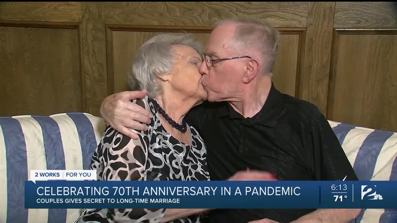 Oklahoma couple celebrates 70th wedding anniversary amid pandemic