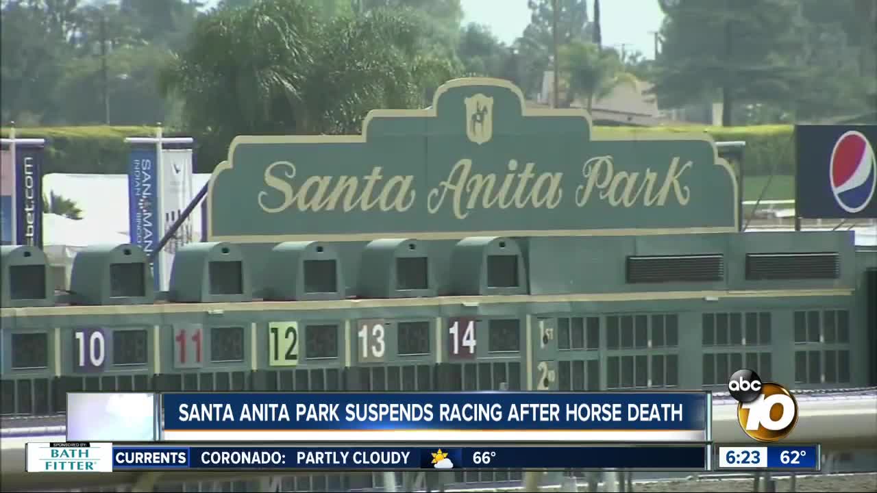 Santa Anita suspends racing after latest horse death
