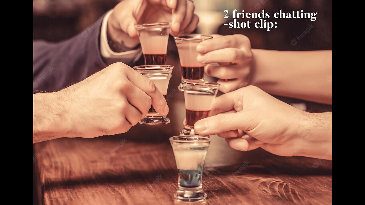 2 Friends Chatting -Shot Clip: Beef Jerky Beer