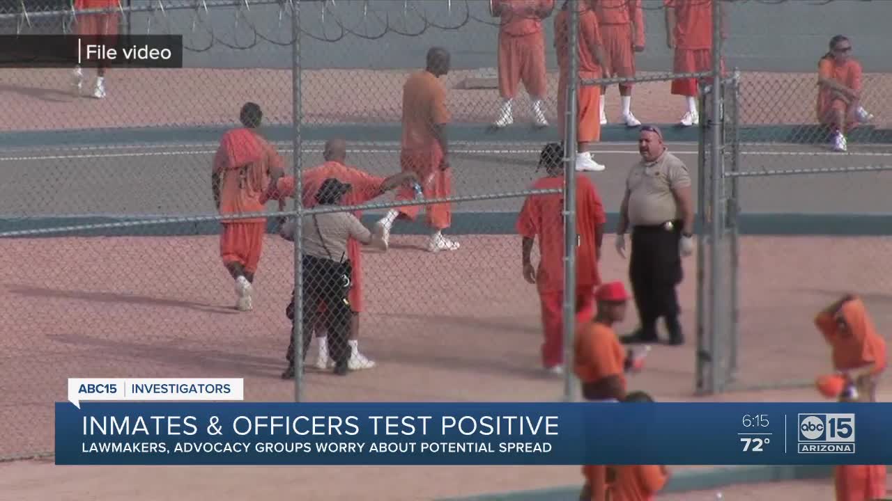Inmates and officers test positive for coronavirus in Arizona