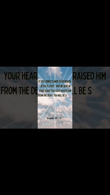 Romans 10:9-10 daily bible verse 2023 #shorts #bible #Verse