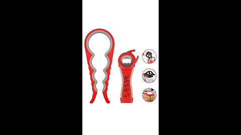 Easy Jar Bottle Opener Kit, 5-in-1 and 4-in-1 Multifunctional Jar Opener