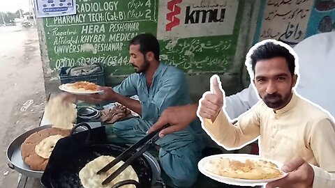 Pakistani traditional food Halwa Purri