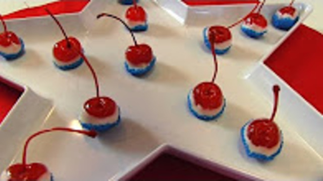 Betty's Non-alcoholic 4th of July Cherry Bombs