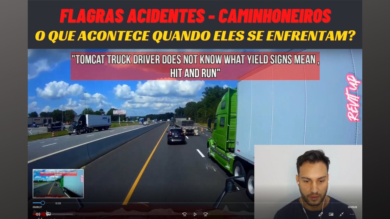 Flagras Acidentes Caminhoneiros 🔥- O que acontece quando eles se Enfrentam? 🤔