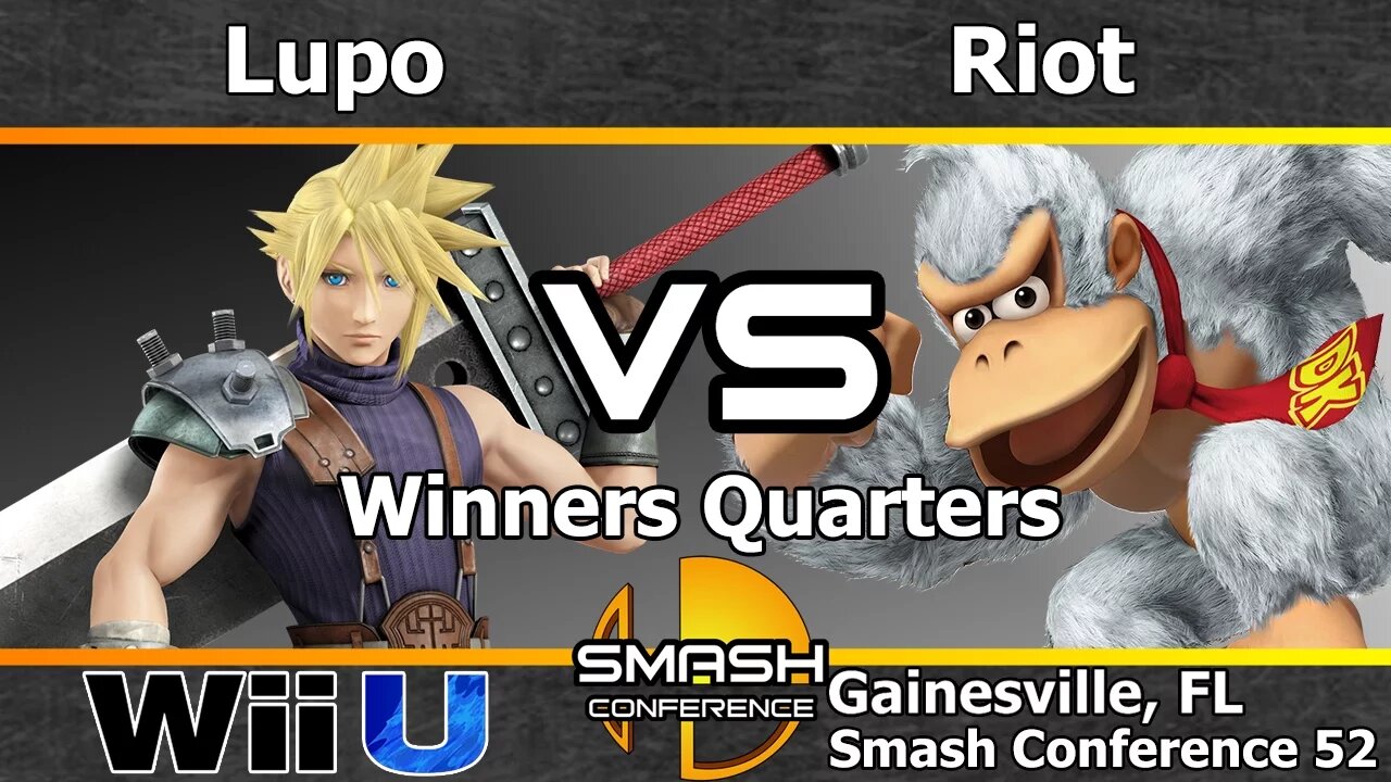 Lupo (Cloud) vs. Riot (Donkey Kong) - Winners Quarters - SC52