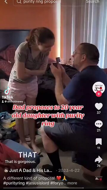 Father Faces Backlash for Proposing to His 20-Year-Old Daughter with a Purity Ring
