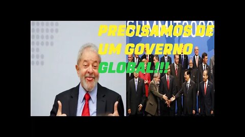 LULA CLAMA POR GOVERNO GLOBAL E É COLOCADO NA PAREDE POR REPORTER PORTUGUÊS .