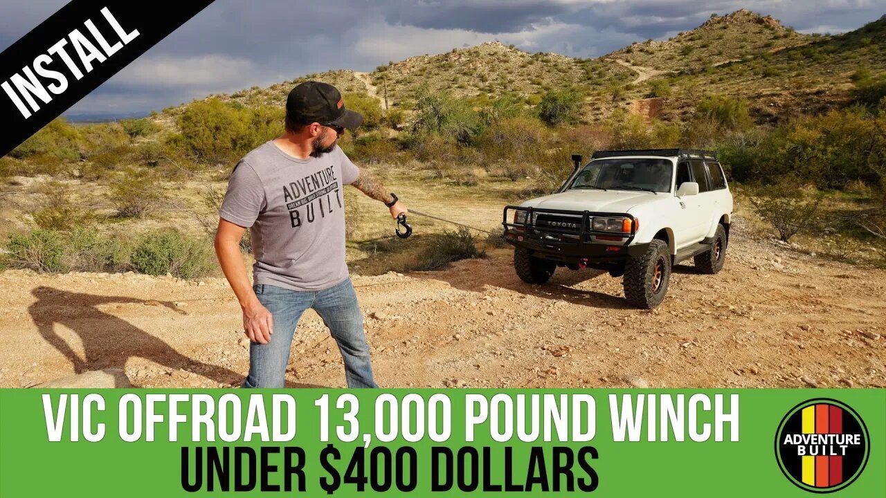 TESTING THE CHEAPEST OVERLAND WINCH ONLINE | UNDER $400 | VIC OFFROAD, WILL IT PULL TOYOTA FJ80