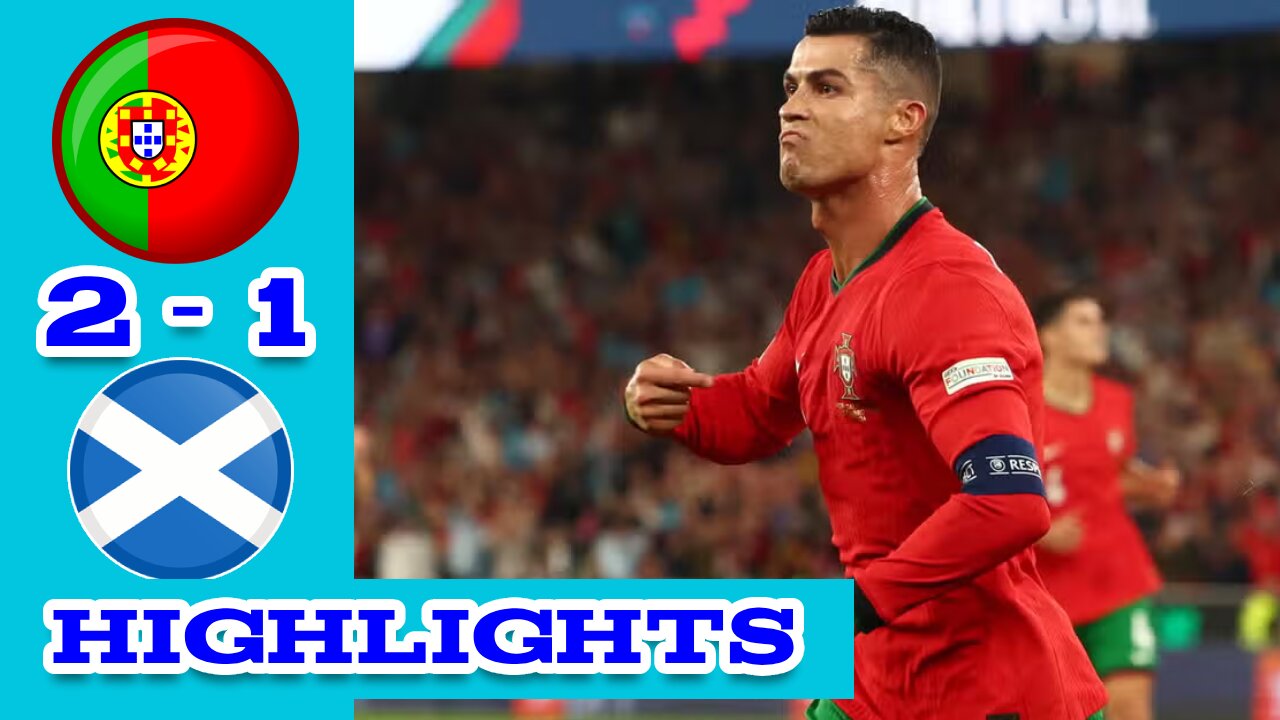 Ronaldo 88' Winner! 🔴Portugal vs Scotland (2-1) HIGHLIGHTS | Nations League!