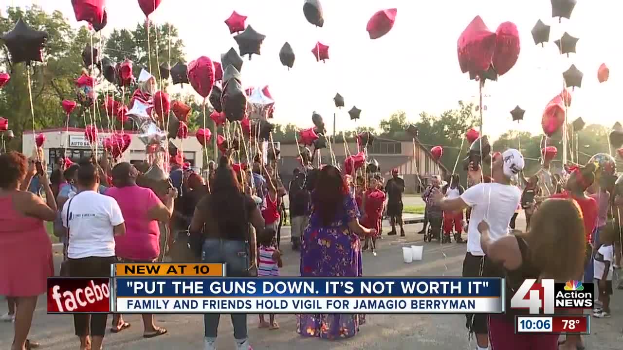 Family and friends hold vigil for Jamagio Berryman