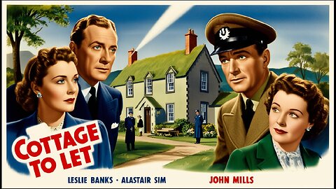 COTTAGE TO LET (1941) Leslie Banks, Alastair Sim & Jeanne De Casalis | Thriller, Mystery | Colorized