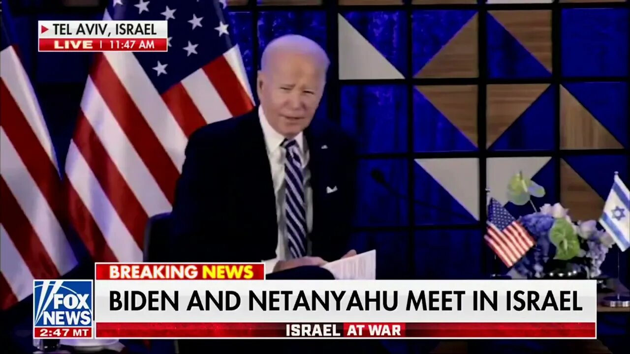 Biden, In Israel, Rambles About "Working In The Senate" With Sec. Of State Who Was Never A Senator