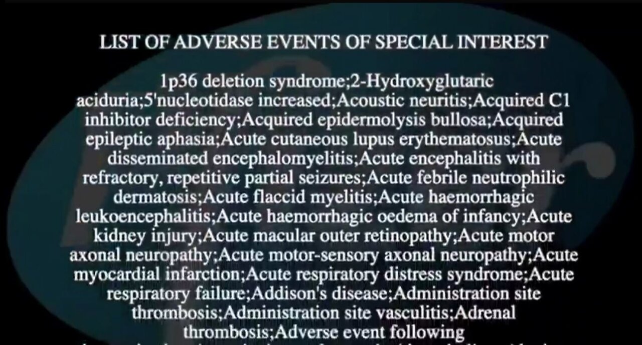 THE LONGGGG LIST OF POTENTIAL PFIZER JAB ADVERSE EVENT REACTIONS.