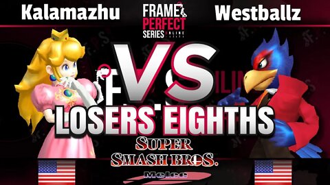 FPS3 Online Losers Top 8 - Kalamazhu (Peach) vs. Westballz (Falco) - Smash Melee