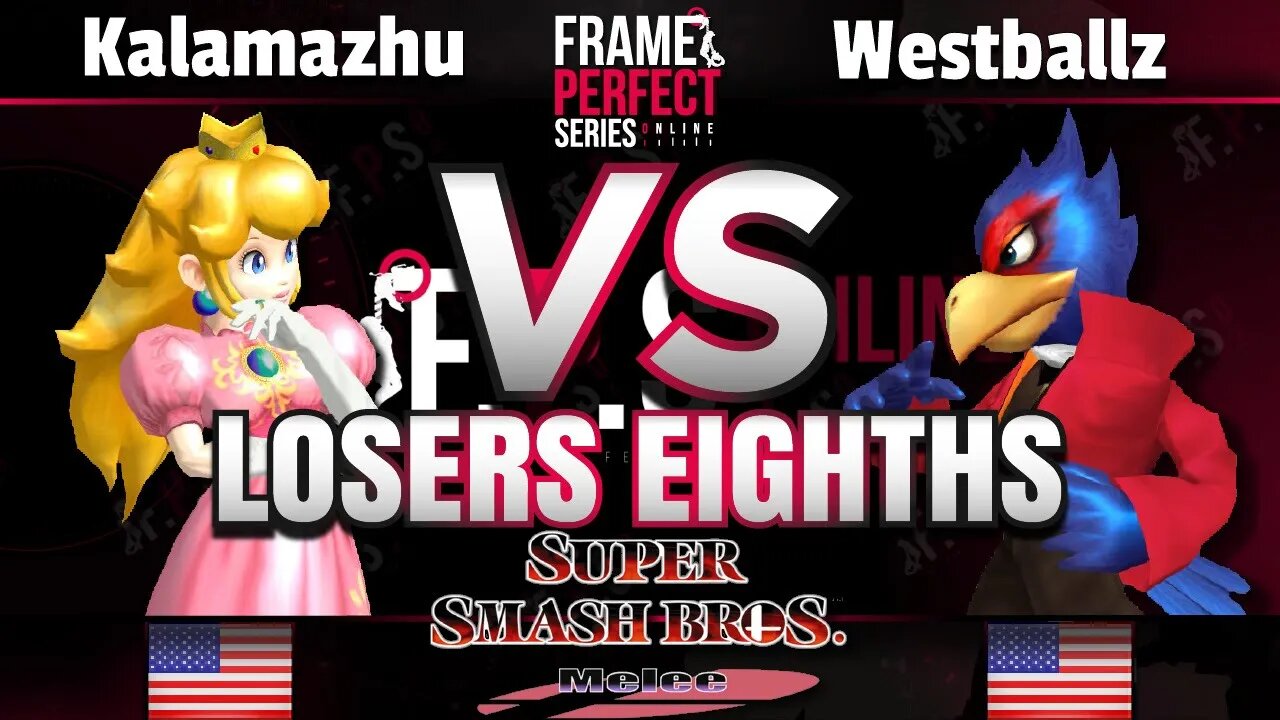 FPS3 Online Losers Top 8 - Kalamazhu (Peach) vs. Westballz (Falco) - Smash Melee