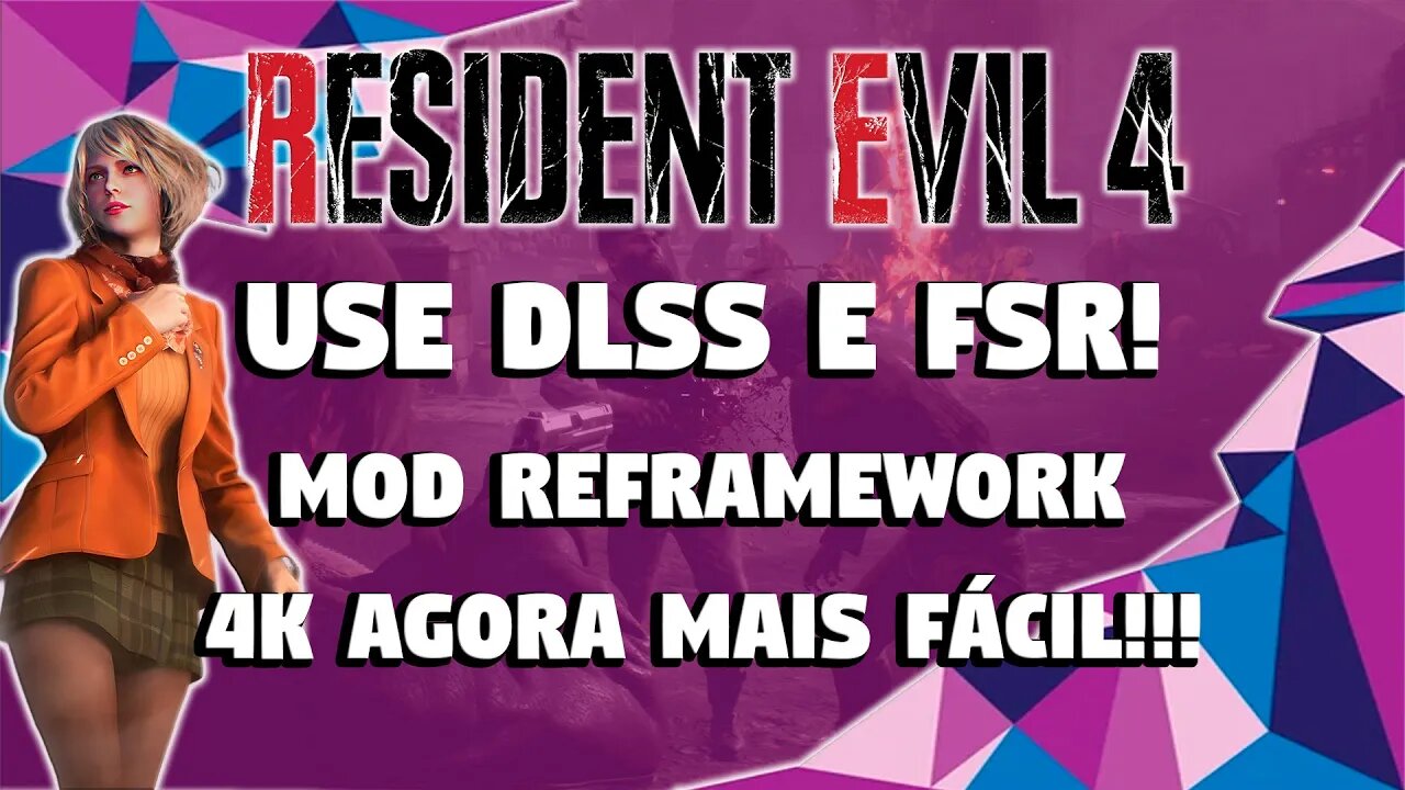 USE DLSS E FSR 2.2 NO RESIDENT EVIL 4 REMAKE: TUTORIAL SIMPLES E FÁCIL