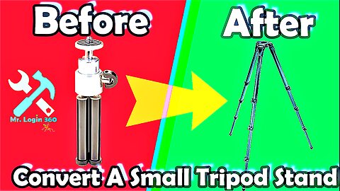 Aluminum Tripod Stand: Perfect for Content Creators, Photographers, and Vloggers | DIY