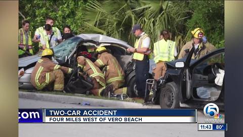 2-car crash in Indian River County