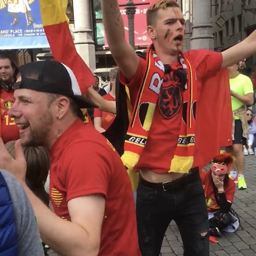 Belgian fans after World Cup match vs Morocco!!