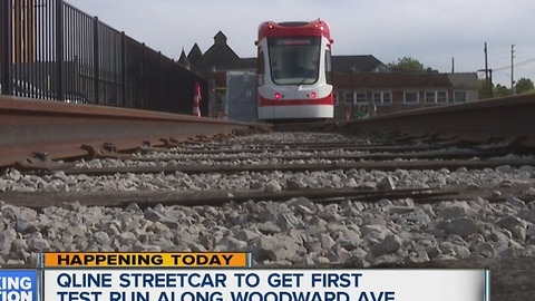 QLINE streetcar to get first test run along Woodward