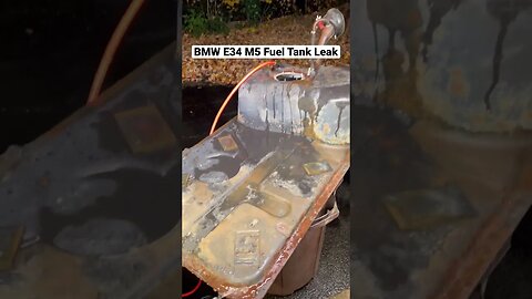 BMW E34 M5 Fuel Tank Leak #shorts #bmw #cars #automotive #bmwm5 #bmwe34 #restoration #engine #diy