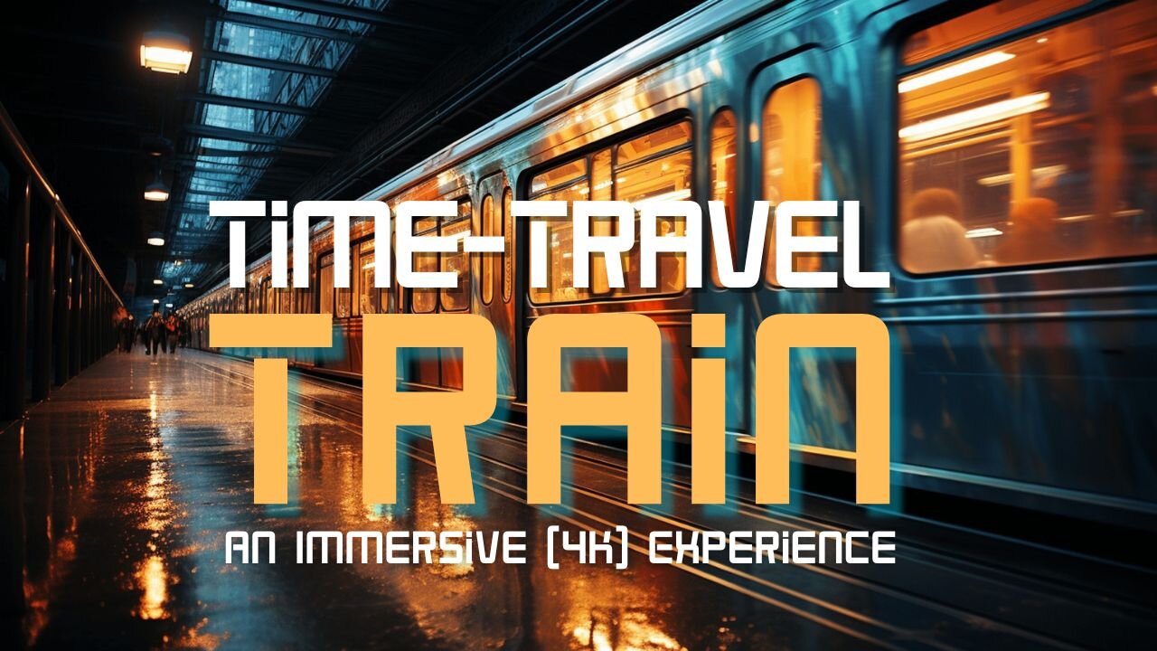 Riding the Time Express, a Time-Travel Train - An Immersive (4K) Experience